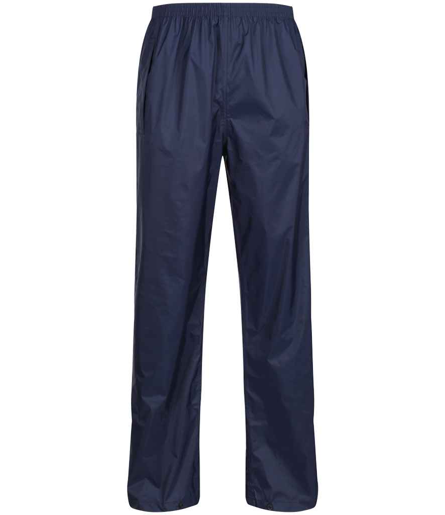 Regatta Pro Packaway Waterproof Breathable Overtrousers - Navy